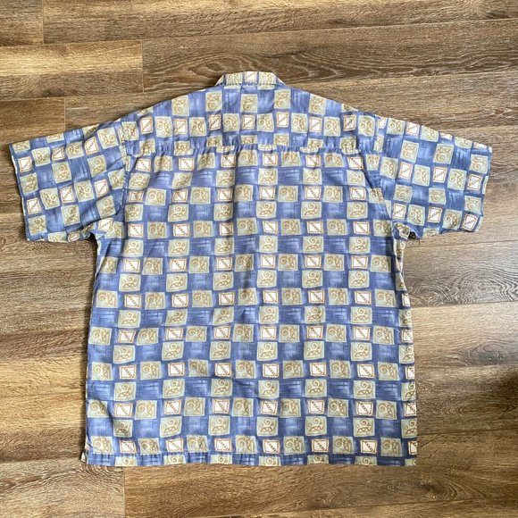 R&R Classic Vintage Tribal Pattern Hawaiian Shirt - Picture 6 of 6